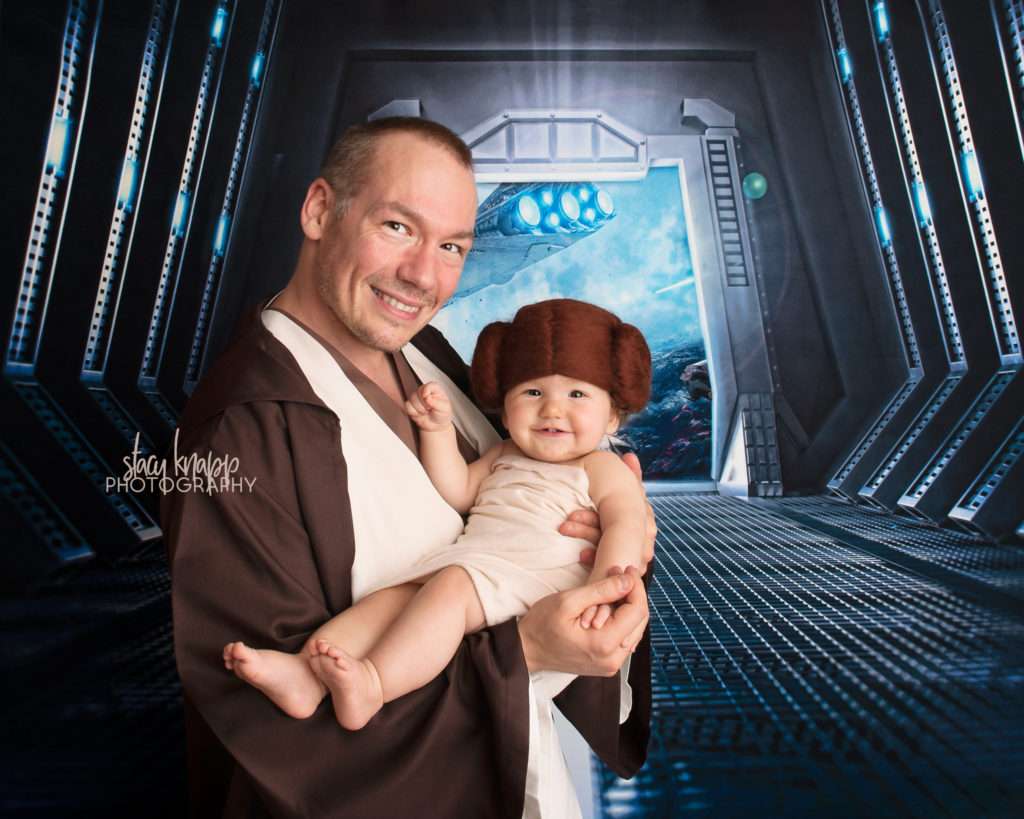 Star Wars photo of Daddy and baby girl